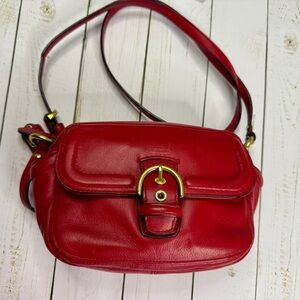 Coach Campbell Red Camera Crossbody Bag